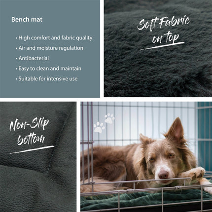 Bankmatte ca.104x68cm Taupe