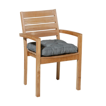 Florance -Kissen ca. 47x47cm Basic Grau