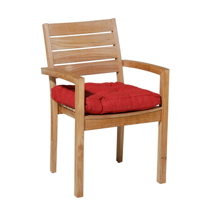 Florance -Kissen ca. 47 x 47 cm Panama Ziegelrot rot