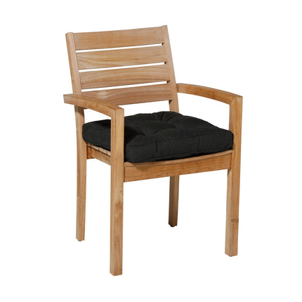 Florance -Kissen ca. 47x47cm Rippe schwarz