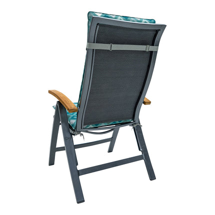 Kissen High Universal CA120X50 cm Outdoor Gitter Seeblau