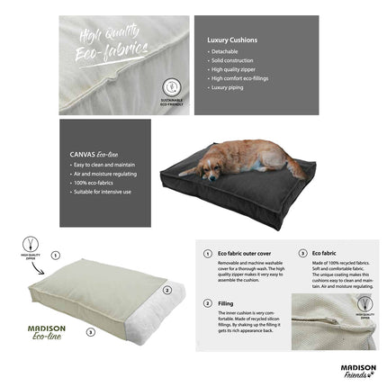 Hundelounge CA100X68X15CM BEGE CANVAS ECO+
