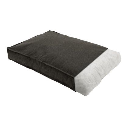 Hundelounge Ca100x68x15cm dunkelgraue Leinwand Eco+
