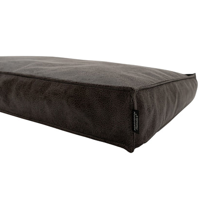 Hundelounge ca.100x68x15cm Leder Look Taupe