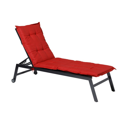 Sonnenbettkissen ca.200x65cm Grundrot