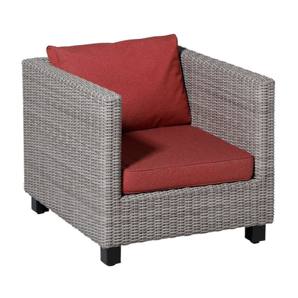 Lounge -Sitzkissen ca. 60x60 cm Outdoor Manchester Rot