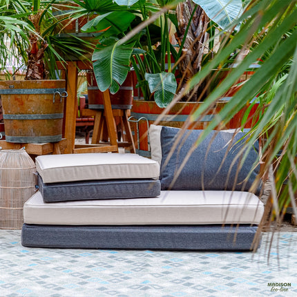 Lounge Back weich ca.40x60cm dunkelgrauer Leinwand Eco+