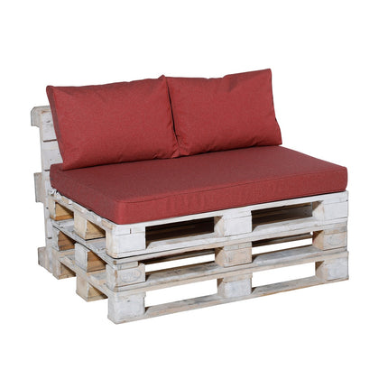 Lounge Palettenkissen ca.120x80 cm Outdoor Manchester Rot