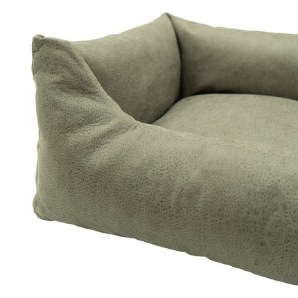 Hundekorb ca.65x45x20cm Leder aus Look Sand