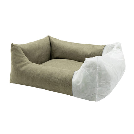 Hundekorb ca.65x45x20cm Leder aus Look Sand