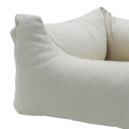 Hondenmand ca.100x80x25cm Beige canvas eco+