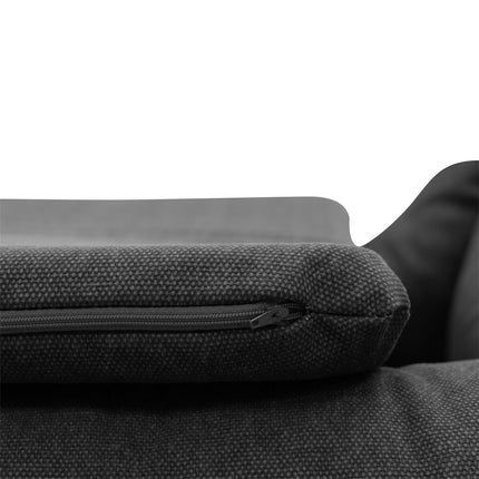 Hundekorb ca.100x80x25cm dunkelgraue Leinwand Eco+