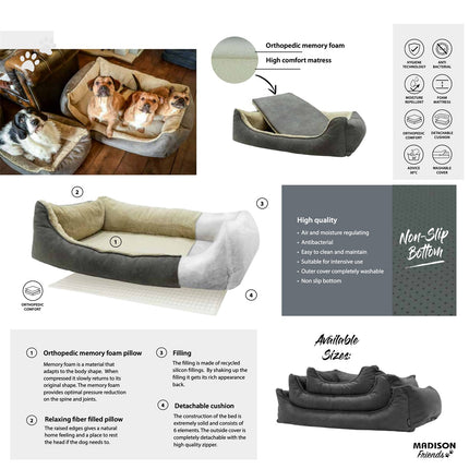 Sofa orthopädisch ca.50x65 cm Taupe