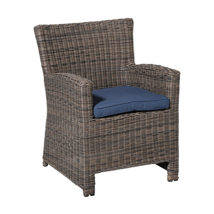 Wicker Multi Ca.48x48cm Panama Safier Blue