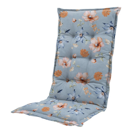 Kussen hoge rug ca.123x50cm Florina blue