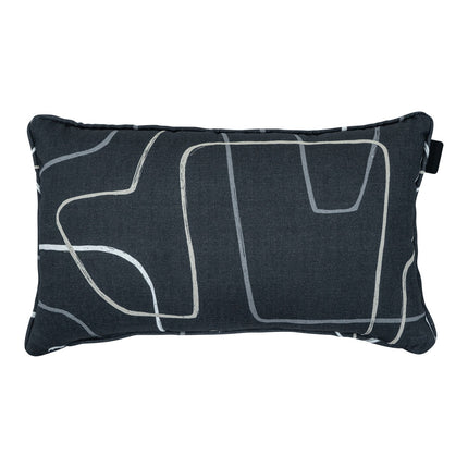 Sierkussen paspel ca.30x50cm Joah grey