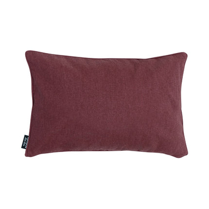 Sierkussen paspel ca.30x50cm Bordeaux canvas eco+