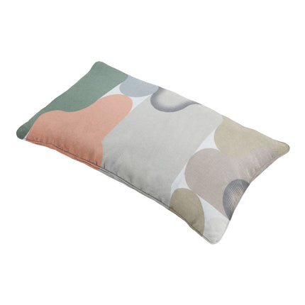 Sierkussen paspel ca.30x50cm Grafi salmone