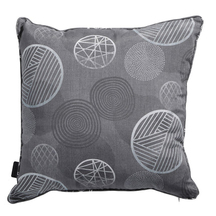 Dekorative Kissen Paspel Ca.50x50 cm Kreis Grau