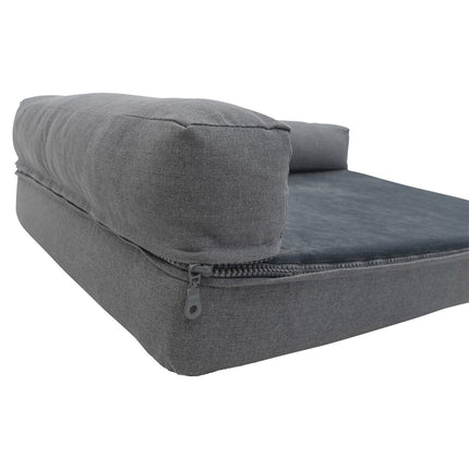 Hondenmand Royal small wasbaar ca.80x60x23cm Oxford grijs