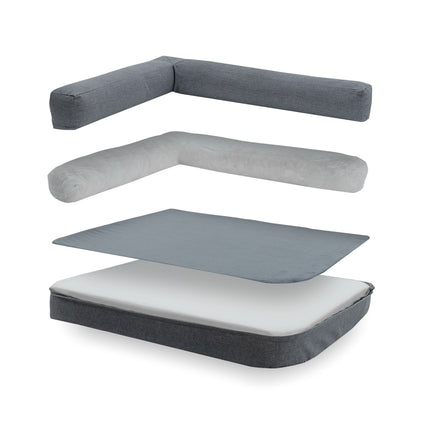 Hundekorb Royal Large Waschable ca.120x80x23 cm Oxford Gray