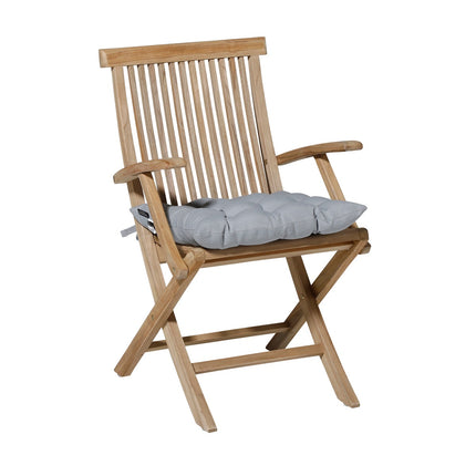 Toskana -Kissen ca. 46x46cm Panama hellgrau