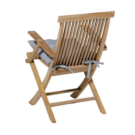 Toskana -Kissen ca. 46x46cm Panama hellgrau