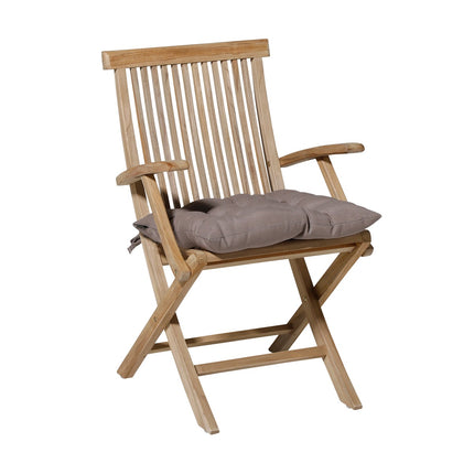 Toskana -Kissen ca. 46x46cm Panama Taupe