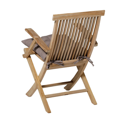 Toskana -Kissen ca. 46x46cm Panama Taupe