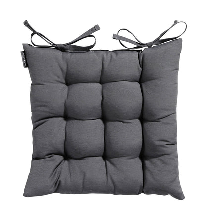 Toskana -Kissen ca. 46x46cm Panama Gray