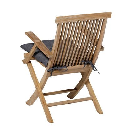 Toskana -Kissen ca. 46x46cm Panama Gray