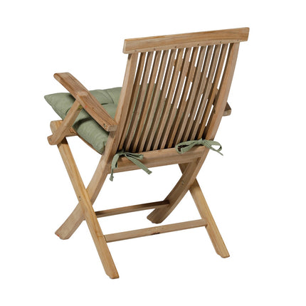 Toskana -Kissen ca. 46x46cm Panama Salbei