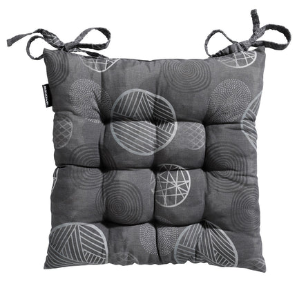 Toscane kussen ca.46x46cm Circle grey