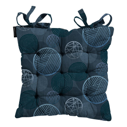 Toscane kussen ca.46x46cm Circle blue