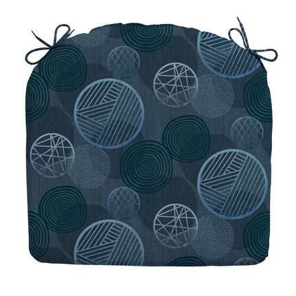 Sitzkissen ca. 46x48cm Kreis Blau