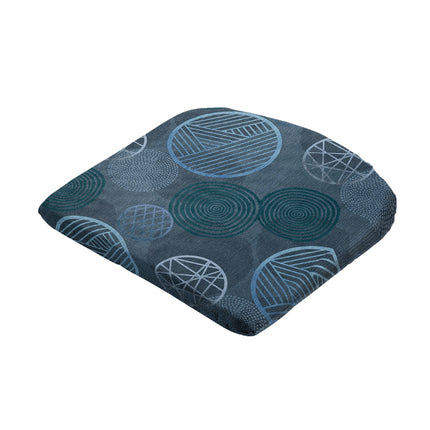 Sitzkissen ca. 46x48cm Kreis Blau