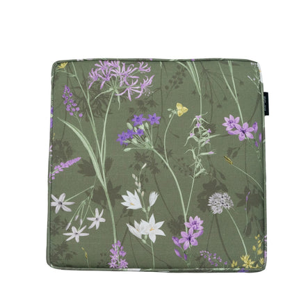 Luxe zitkussen ca.40x40cm Donna green canvas eco+