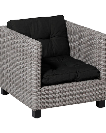 Madison Basic florance zitkussen 60x60 cm - Rib black