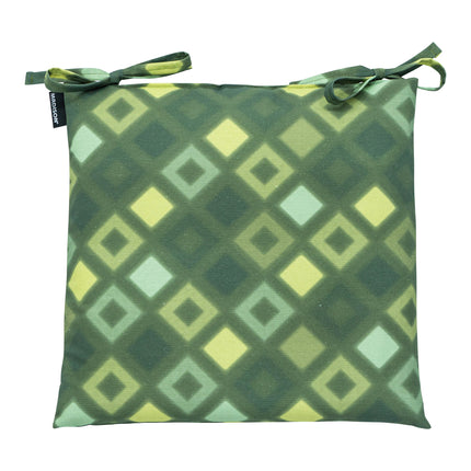 Toscane kussen 46x46 Grids green natural