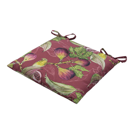 Toscane kussen 46x46 outdoor Jasmijn bordeaux