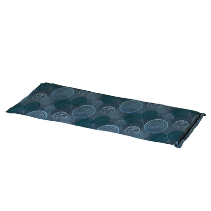 Bankkissen ca.120x48cm Kreis Blau