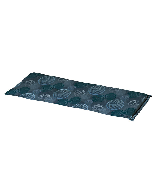Bankkissen ca.120x48cm Kreis Blau