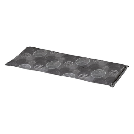 Bankkissen ca.150x48cm Kreis Grau