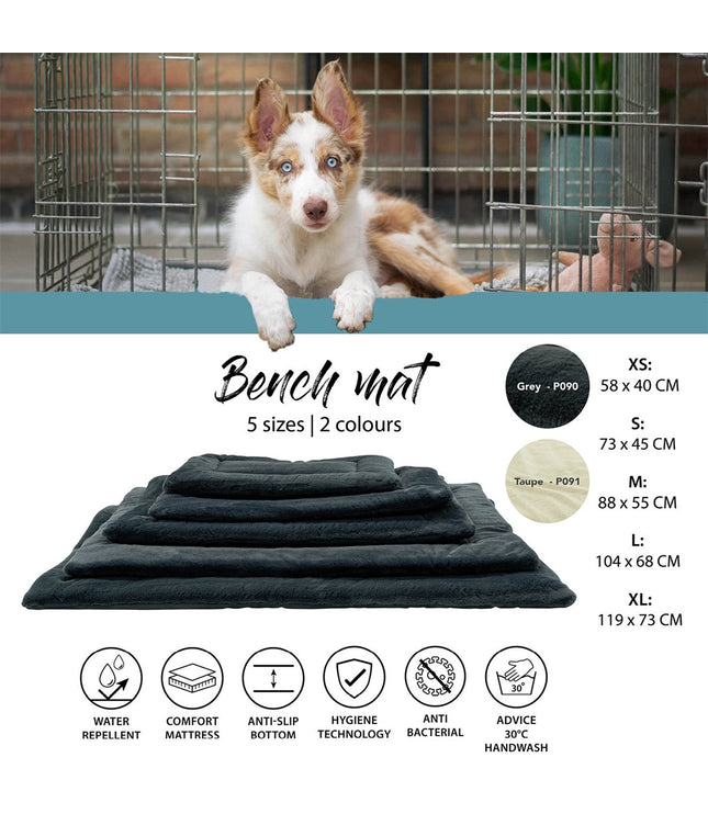 Benchmatte ca.73x45 cm Taupe