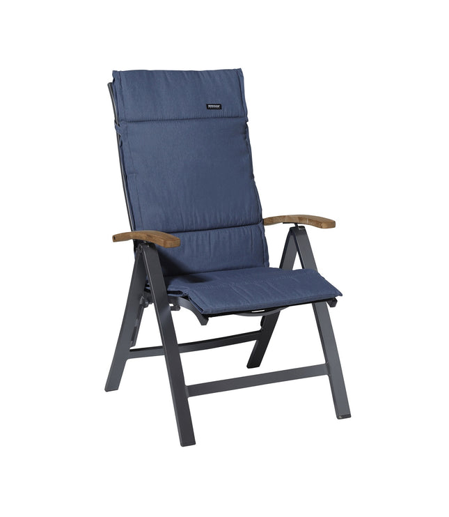 Kissenfaser de Luxe ca.125x50 cm Panama Safier Blau