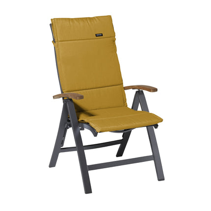 Kussen fiber de luxe ca.125x50cm Panama mustard
