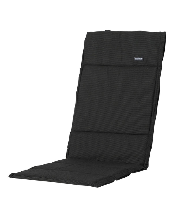 Kussen fiber de luxe ca.125x50cm Rib black