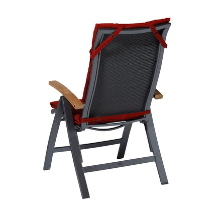 Kissenfaser de Luxe ca.125x50cm Rippe rot