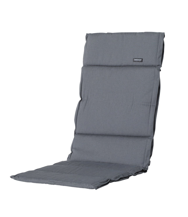 Kussen fiber de luxe ca.125x50cm Rib grey