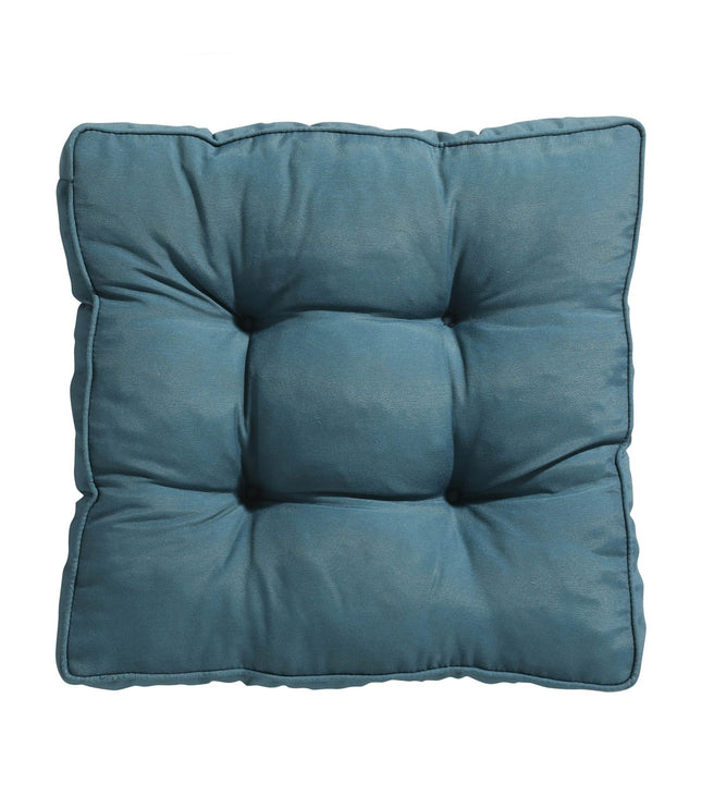 Florance Kissen ca. 47 x 47 cm Panama Sea Blau